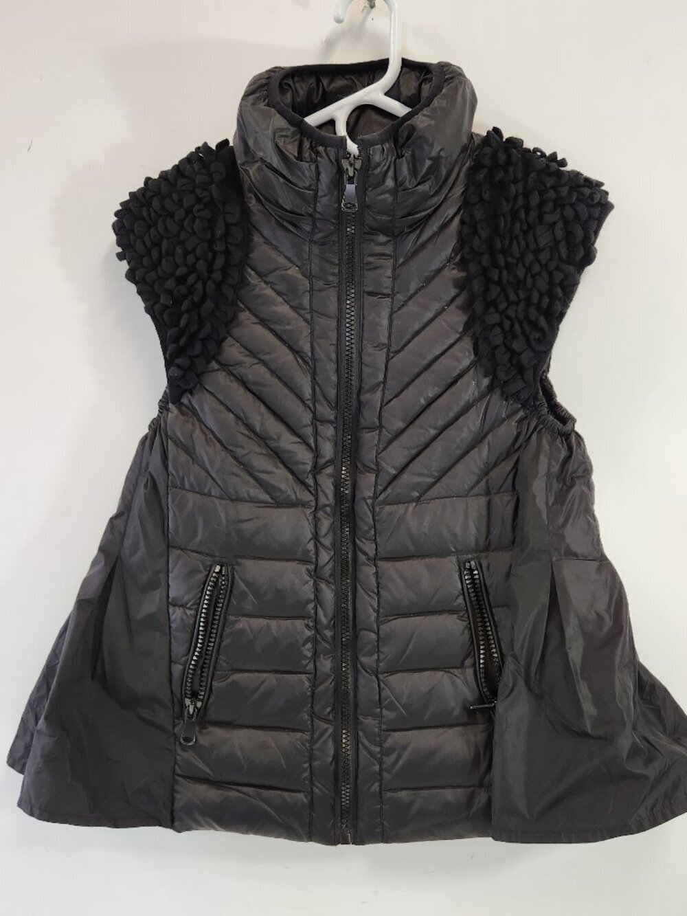 Jorpose Joryah Black Vest Loop Detail Flared Womens Size M 165/84A